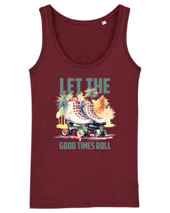 in stilul pop al anilor 80 - Let the good times roll Burgundy
