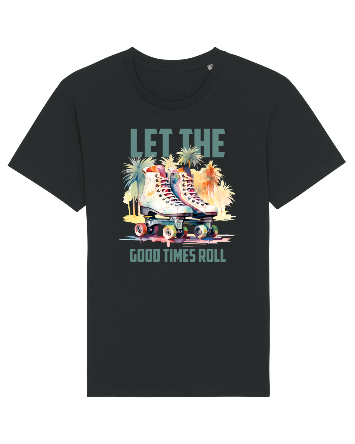 Tricou mânecă scurtă Unisex Rocker Black