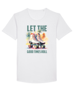 in stilul pop al anilor 80 - Let the good times roll Tricou mânecă scurtă guler larg Bărbat Skater