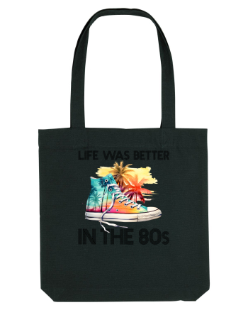 in stilul pop al anilor 80 - Life was better in the 80s Black