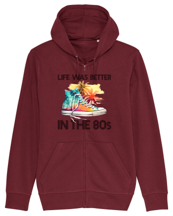 in stilul pop al anilor 80 - Life was better in the 80s Burgundy