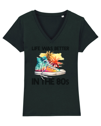in stilul pop al anilor 80 - Life was better in the 80s Black