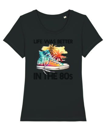 in stilul pop al anilor 80 - Life was better in the 80s Black