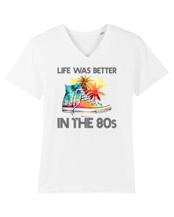 in stilul pop al anilor 80 - Life was better in the 80s White