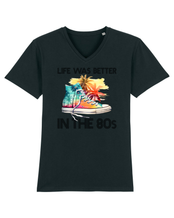 in stilul pop al anilor 80 - Life was better in the 80s Black