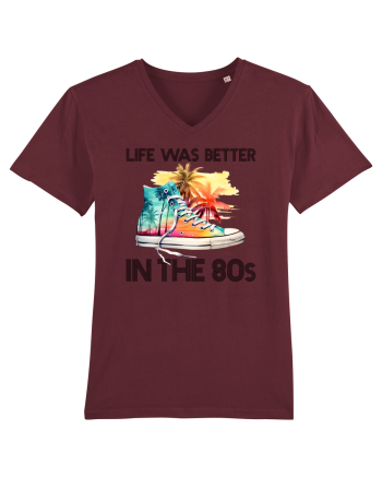 in stilul pop al anilor 80 - Life was better in the 80s Burgundy