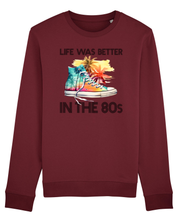 in stilul pop al anilor 80 - Life was better in the 80s Burgundy