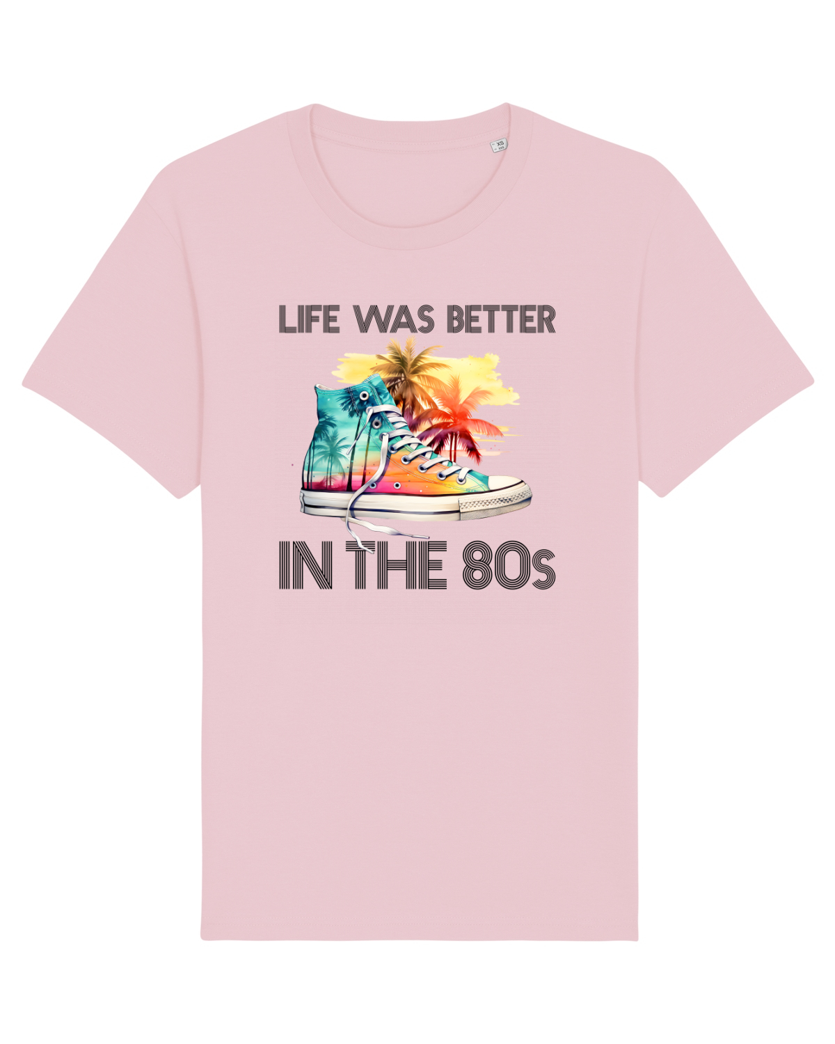 Tricou mânecă scurtă Unisex Rocker Cotton Pink