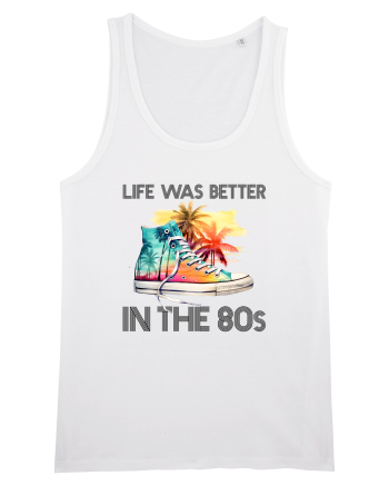 in stilul pop al anilor 80 - Life was better in the 80s White