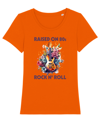 in stilul pop al anilor 80 - Raised on 80s rock and roll Bright Orange
