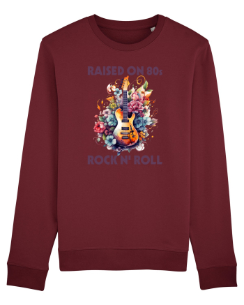 in stilul pop al anilor 80 - Raised on 80s rock and roll Burgundy
