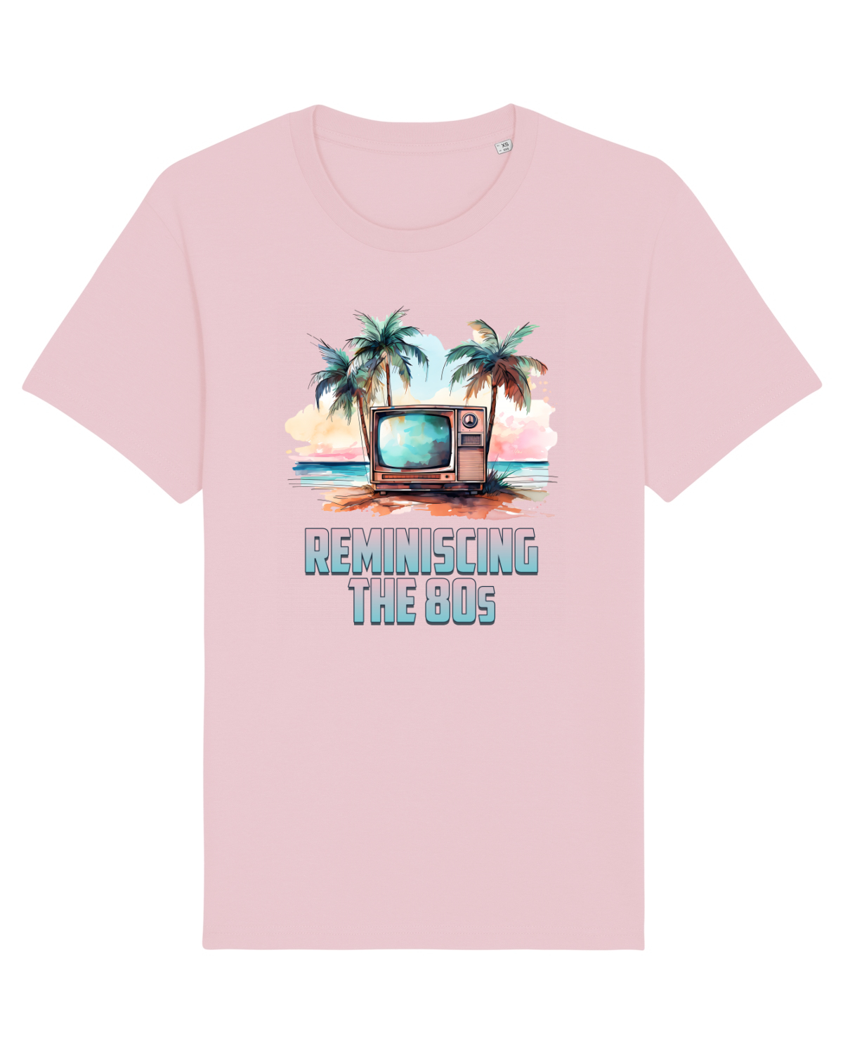 Tricou mânecă scurtă Unisex Rocker Cotton Pink