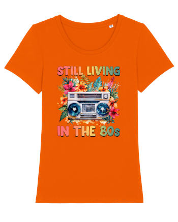 in stilul pop al anilor 80 - Still living in the 80s Bright Orange