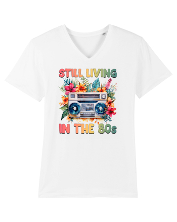 in stilul pop al anilor 80 - Still living in the 80s White