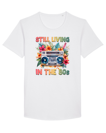 in stilul pop al anilor 80 - Still living in the 80s White