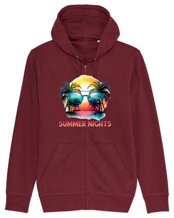 in stilul pop al anilor 80 - Summer nights Burgundy