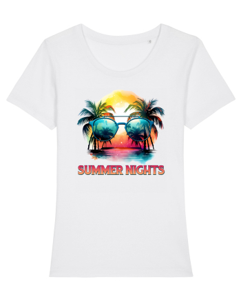 in stilul pop al anilor 80 - Summer nights White