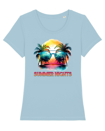 in stilul pop al anilor 80 - Summer nights Sky Blue