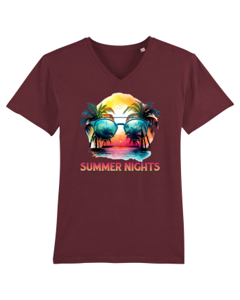 in stilul pop al anilor 80 - Summer nights Burgundy