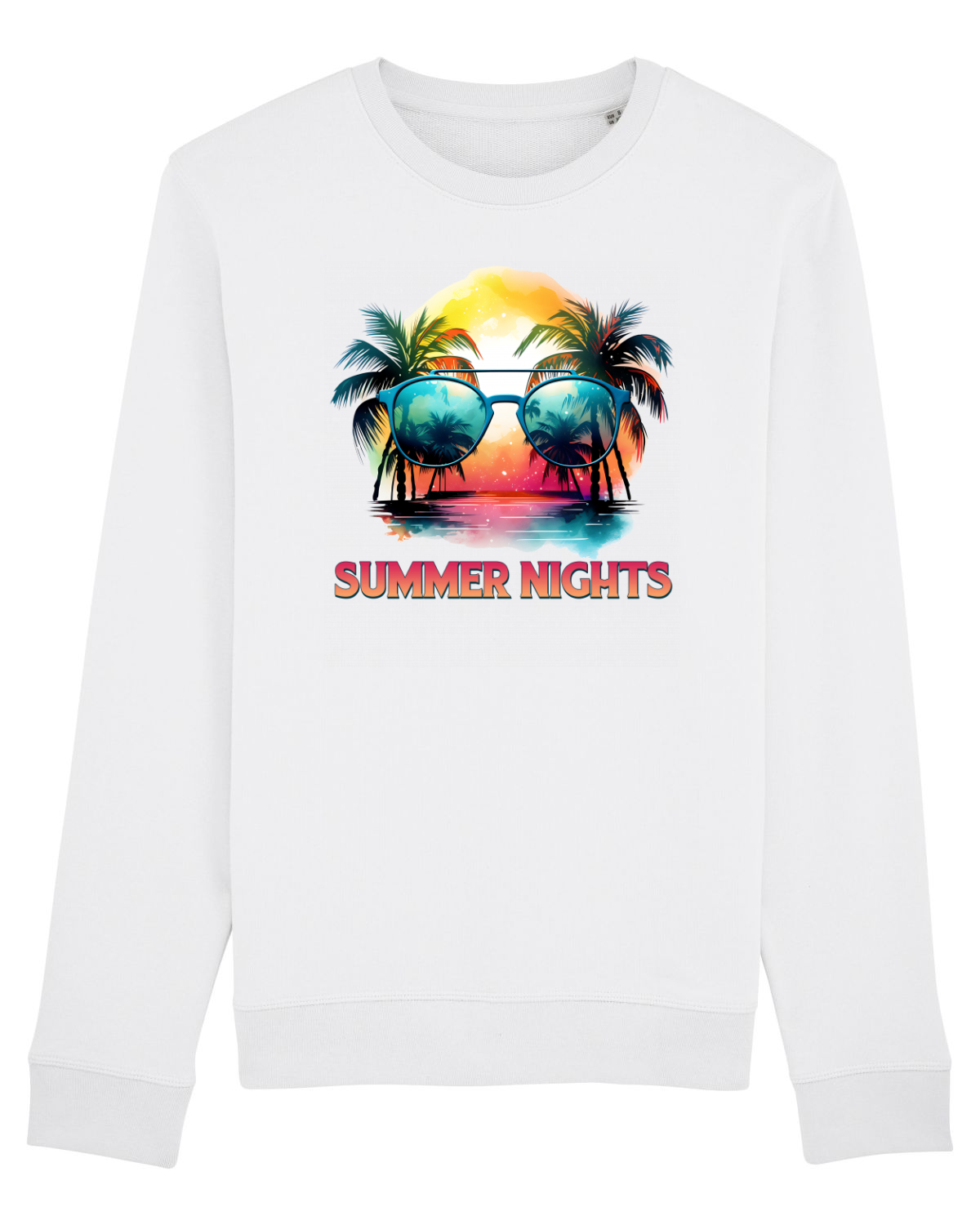 Bluză mânecă lungă Unisex Rise White