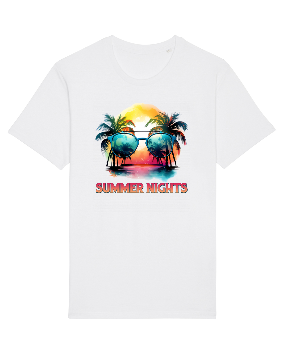 Tricou mânecă scurtă Unisex Rocker White