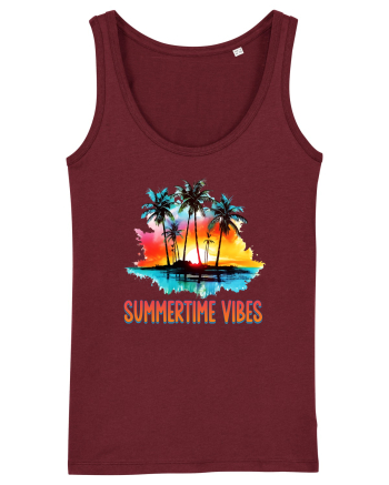 in stilul pop al anilor 80 - Summertime vibes Burgundy