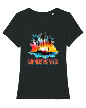 in stilul pop al anilor 80 - Summertime vibes Black