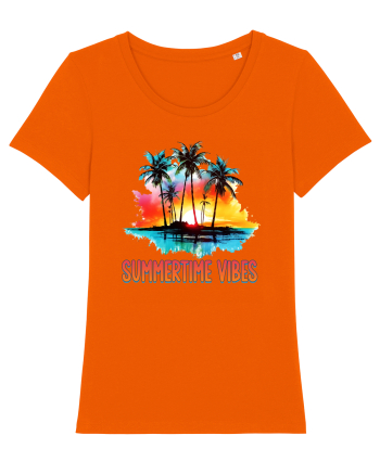 in stilul pop al anilor 80 - Summertime vibes Bright Orange
