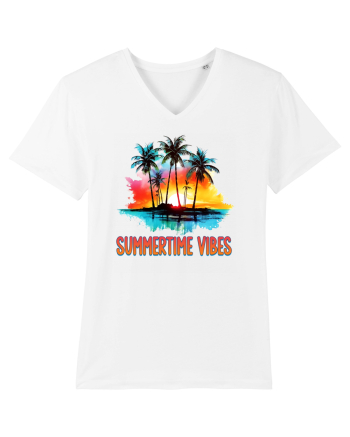 in stilul pop al anilor 80 - Summertime vibes White