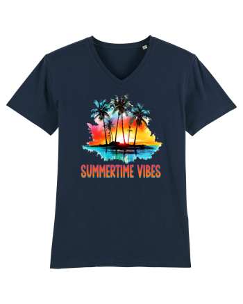 in stilul pop al anilor 80 - Summertime vibes French Navy