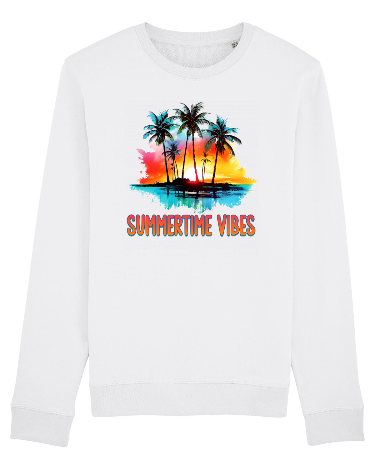Bluză mânecă lungă Unisex Rise White