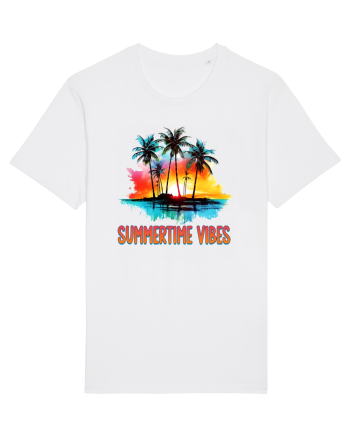in stilul pop al anilor 80 - Summertime vibes White