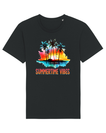 in stilul pop al anilor 80 - Summertime vibes Black