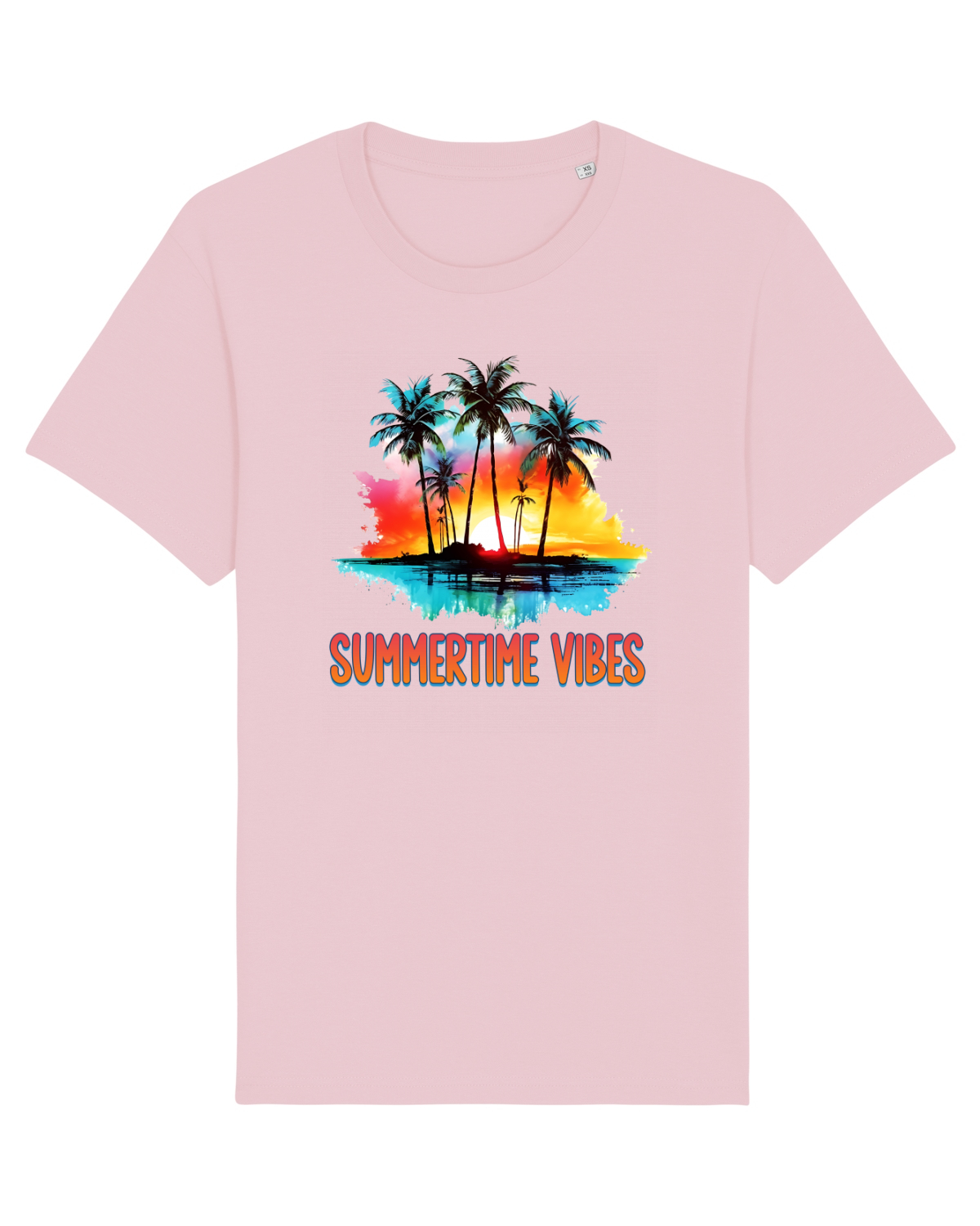 Tricou mânecă scurtă Unisex Rocker Cotton Pink