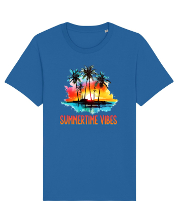 in stilul pop al anilor 80 - Summertime vibes Royal Blue