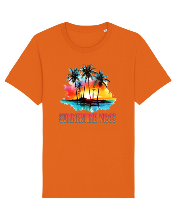 in stilul pop al anilor 80 - Summertime vibes Bright Orange