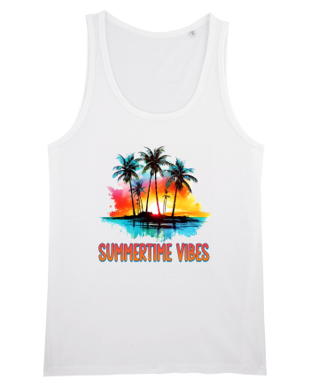 in stilul pop al anilor 80 - Summertime vibes White