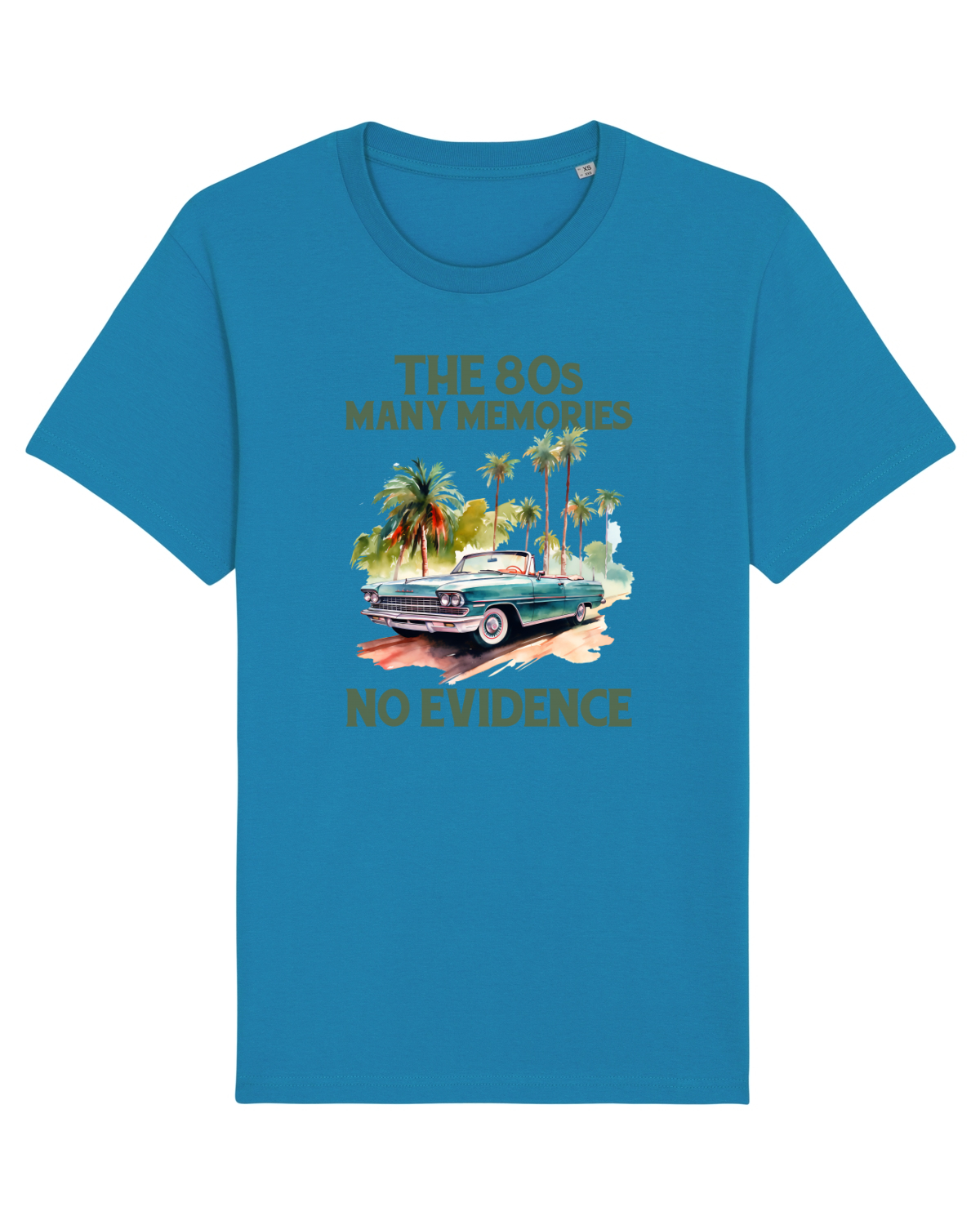 Tricou mânecă scurtă Unisex Rocker Azur