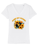 in stil retro chic - Oldies but goodies Tricou mânecă scurtă guler V Damă Evoker