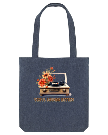 in stil retro chic - Vinyl sounds better Midnight Blue