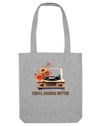 in stil retro chic - Vinyl sounds better Heather Grey