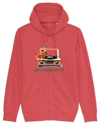 in stil retro chic - Vinyl sounds better Carmine Red