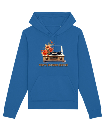 in stil retro chic - Vinyl sounds better Royal Blue