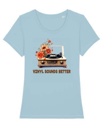 in stil retro chic - Vinyl sounds better Sky Blue