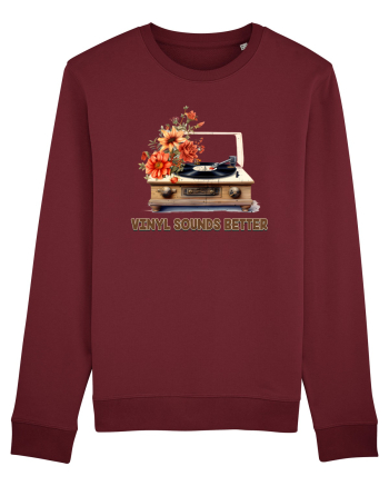in stil retro chic - Vinyl sounds better Burgundy