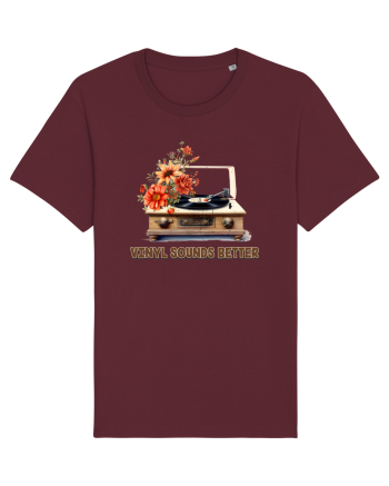 in stil retro chic - Vinyl sounds better Burgundy