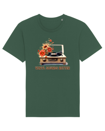 in stil retro chic - Vinyl sounds better Bottle Green