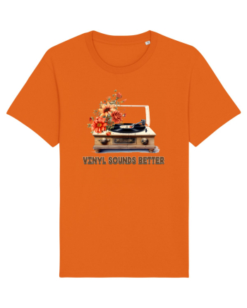 in stil retro chic - Vinyl sounds better Bright Orange