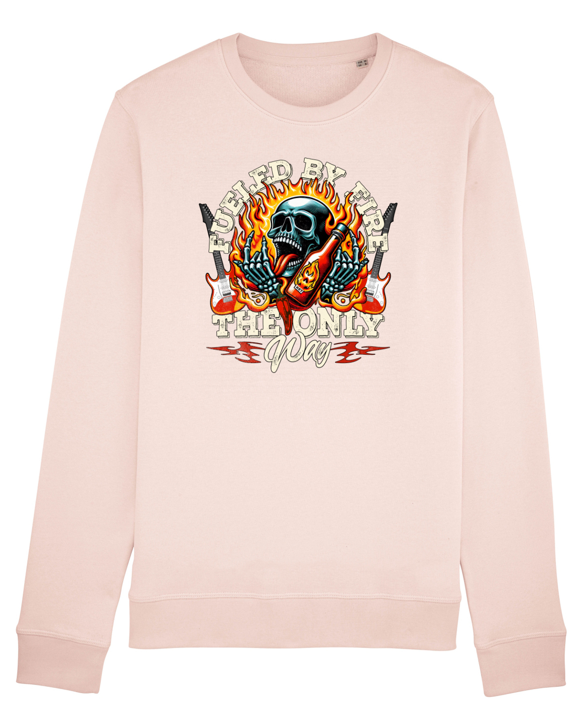 Bluză mânecă lungă Unisex Rise Candy Pink