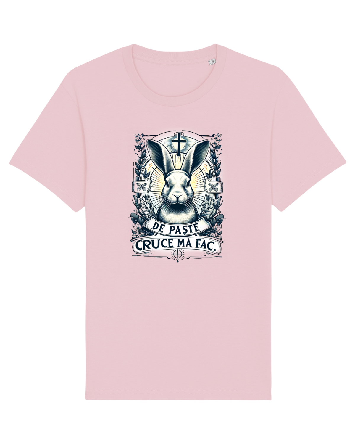 Tricou mânecă scurtă Unisex Rocker Cotton Pink